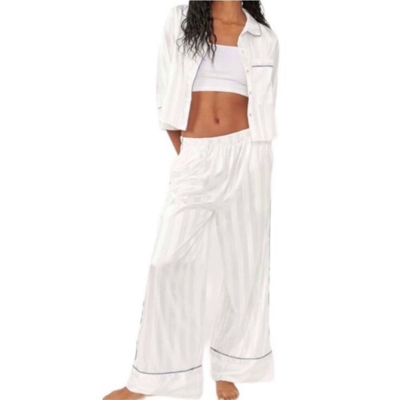 Free People Pajama Party Set Ivory - Picture 1 of 1